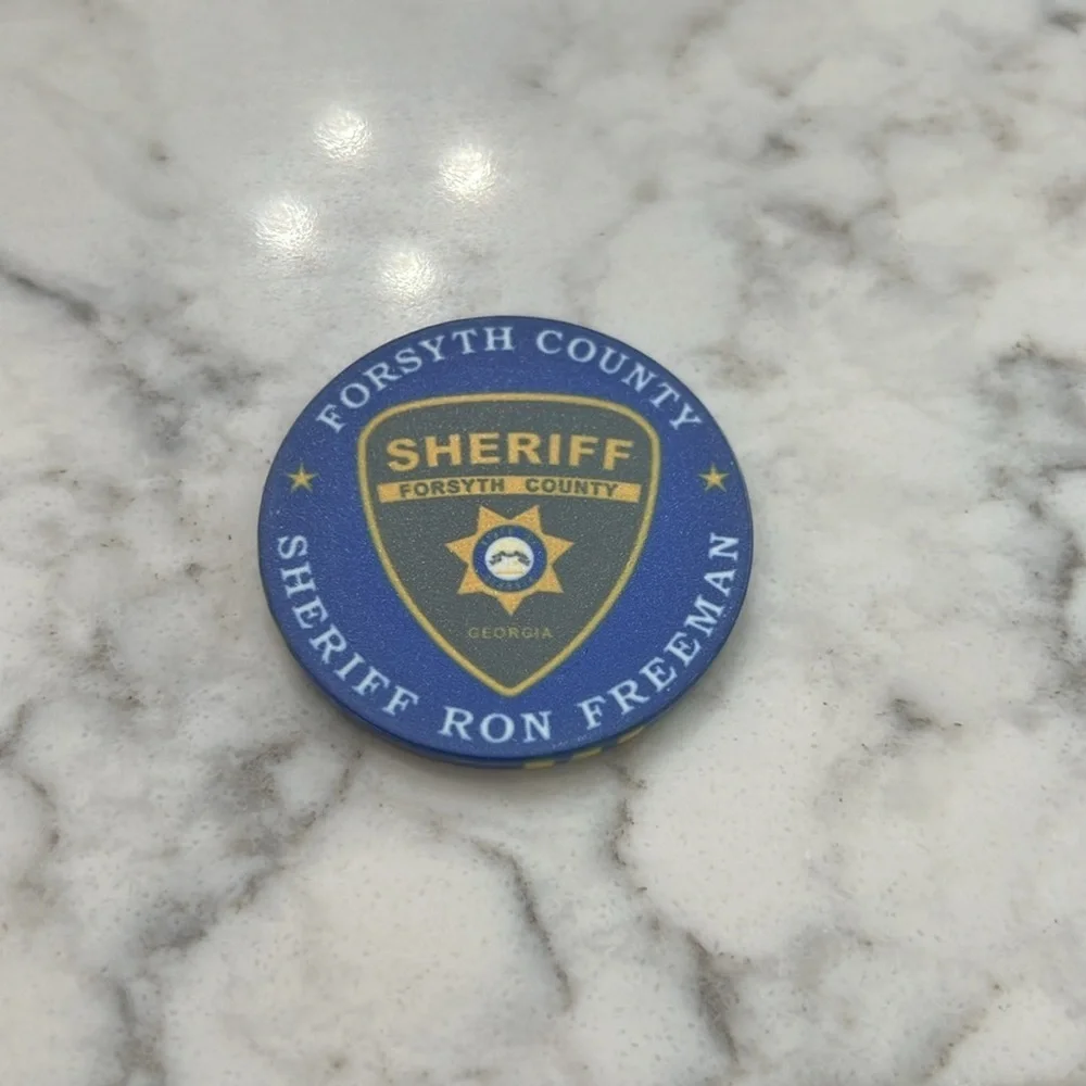 K9 Kimber Bomb Detection Dog Challenge Coin. Forsyth Co. GA Sheriff